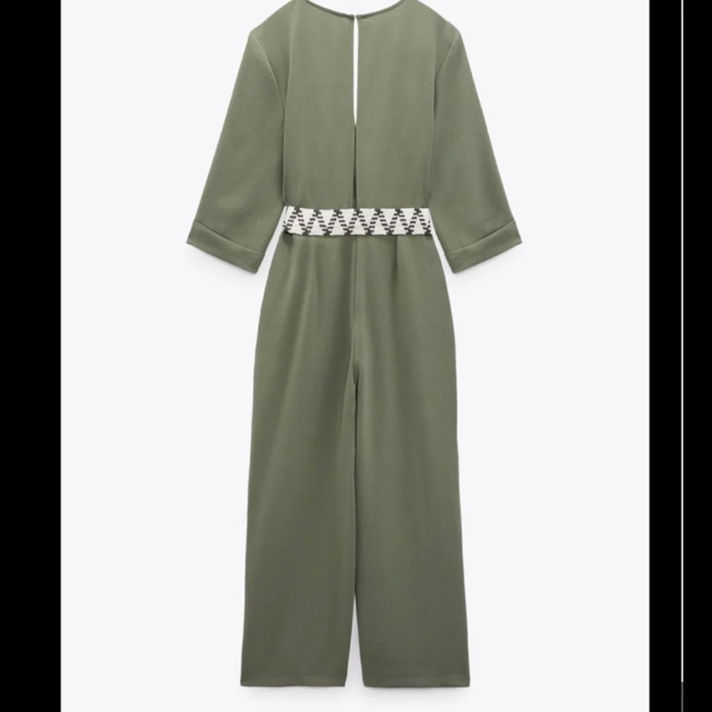 💚 Zara Long Belted Jumpsuit – Size M NWT